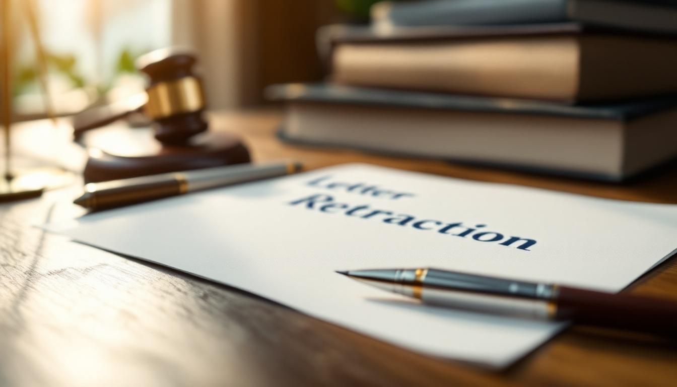 Modèle de lettre de rétractation pour exercer votre droit