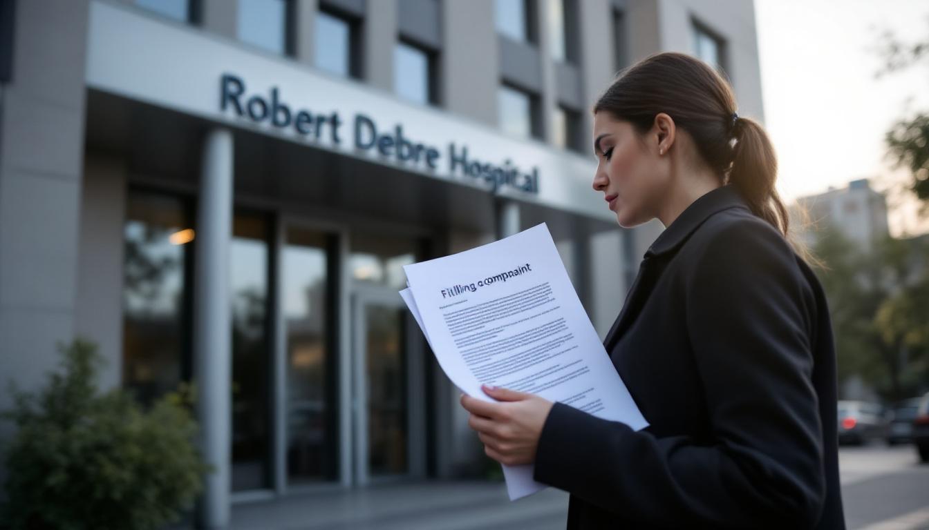 Porter plainte contre l'hopital Robert Debré : démarches